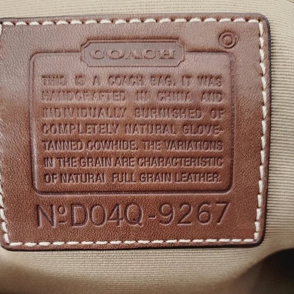 Coach '04 Hampton Hampton Leather  Small Brown Satchel - Picture 5 of 7